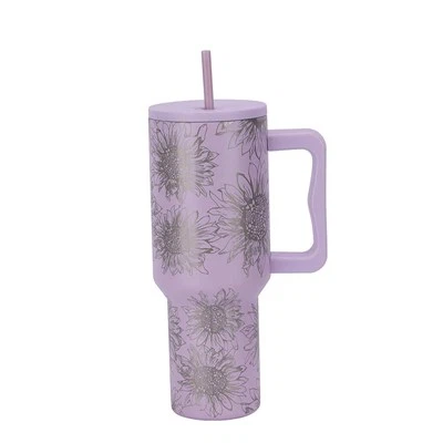 Mug Taistil Teirmeach Lasered 40oz Lasered le Láimhseáil