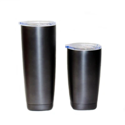 Tumbler 550ml le scriú ar chlúdach agus bun cearnógach